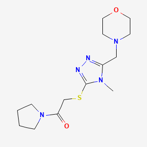 Morpholine, 4-[[4-methyl-5-[[2-oxo-2-(1-pyrrolidinyl)ethyl]thio]-4H-1,2,4-triazol-3-yl]methyl]-