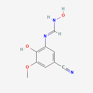 N-(5-cyano-2-hydroxy-3-methoxyphenyl)-N'-hydroxyimidoformamide