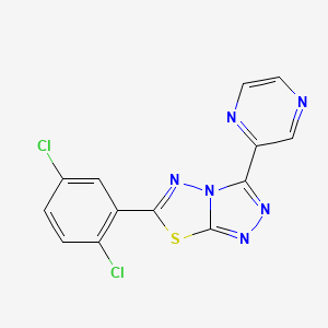 6-(2,5-Dichlorophenyl)-3-(pyrazin-2-yl)[1,2,4]triazolo[3,4-b][1,3,4]thiadiazole