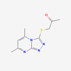 1-[(5,7-Dimethyl[1,2,4]triazolo[4,3-a]pyrimidin-3-yl)sulfanyl]propan-2-one