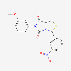 6-(3-Methoxyphenyl)-3-(3-nitrophenyl)-1H-imidazo[1,5-C][1,3]thiazole-5,7(6H,7AH)-dione