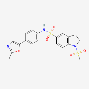 [4-(2-Methyl(1,3-oxazol-5-yl))phenyl]{[1-(methylsulfonyl)indolin-5-yl]sulfonyl}amine