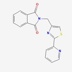 2-{[2-(2-Pyridyl)-1,3-thiazol-4-YL]methyl}-1H-isoindole-1,3(2H)-dione