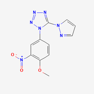 1-(4-methoxy-3-nitrophenyl)-5-(1H-pyrazol-1-yl)-1H-tetrazole