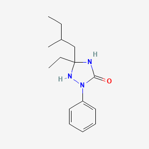 5-Ethyl-5-(2-methylbutyl)-2-phenyl-1,2,4-triazolidin-3-one