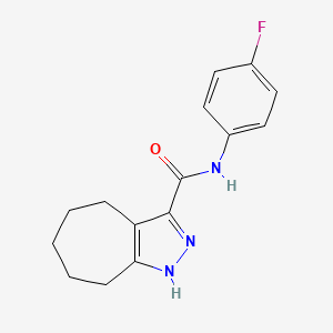 N-(4-fluorophenyl)-1,4,5,6,7,8-hexahydrocyclohepta[c]pyrazole-3-carboxamide