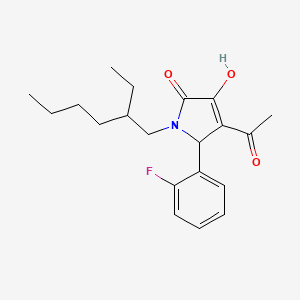 4-acetyl-1-(2-ethylhexyl)-5-(2-fluorophenyl)-3-hydroxy-1,5-dihydro-2H-pyrrol-2-one