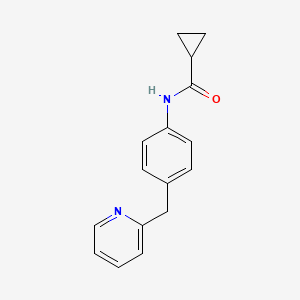 N-[4-(pyridin-2-ylmethyl)phenyl]cyclopropanecarboxamide