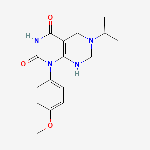 Pyrimido[4,5-d]pyrimidine-2,4(1H,3H)-dione, 5,6,7,8-tetrahydro-1-(4-methoxyphenyl)-6-(1-methylethyl)-