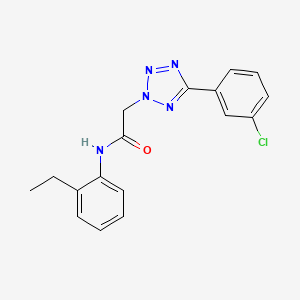 2-[5-(3-chlorophenyl)-2H-tetrazol-2-yl]-N-(2-ethylphenyl)acetamide