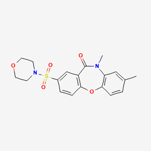 molecular formula C19H20N2O5S B11056592 8,10-Dimethyl-2-(morpholinosulfonyl)dibenzo[B,F][1,4]oxazepin-11(10H)-one 