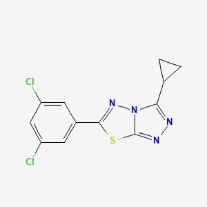 3-Cyclopropyl-6-(3,5-dichlorophenyl)[1,2,4]triazolo[3,4-b][1,3,4]thiadiazole