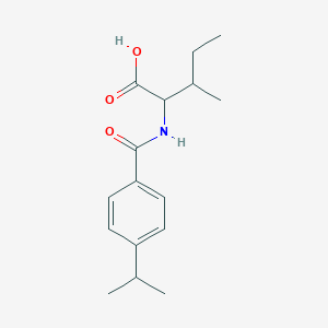 Pentanoic acid, 3-methyl-2-[[4-(1-methylethyl)benzoyl]amino]-