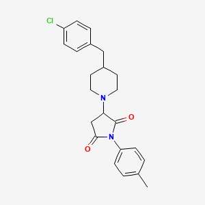 3-[4-(4-Chlorobenzyl)piperidin-1-yl]-1-(4-methylphenyl)pyrrolidine-2,5-dione