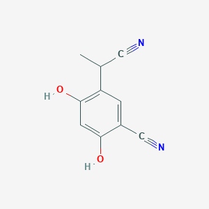 molecular formula C10H8N2O2 B11056705 5-(1-Cyanoethyl)-2,4-dihydroxybenzonitrile 