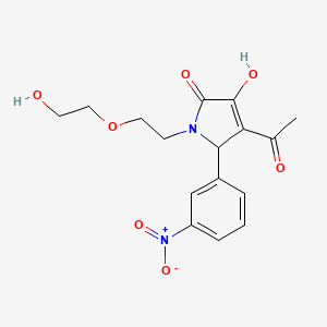 4-acetyl-3-hydroxy-1-[2-(2-hydroxyethoxy)ethyl]-5-(3-nitrophenyl)-1,5-dihydro-2H-pyrrol-2-one