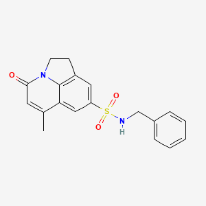 N-benzyl-6-methyl-4-oxo-1,2-dihydro-4H-pyrrolo[3,2,1-ij]quinoline-8-sulfonamide