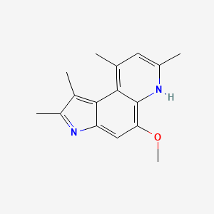 5-methoxy-1,2,7,9-tetramethyl-3H-pyrrolo[3,2-f]quinoline