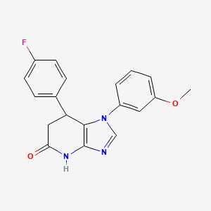 7-(4-fluorophenyl)-1-(3-methoxyphenyl)-1,4,6,7-tetrahydro-5H-imidazo[4,5-b]pyridin-5-one