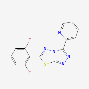 2-[6-(2,6-Difluorophenyl)-[1,2,4]Triazolo[3,4-b][1,3,4]thiadiazol-3-yl]pyridine