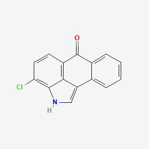 molecular formula C15H8ClNO B11056775 3-Chloronaphtho[1,2,3-cd]indol-6(2h)-one 