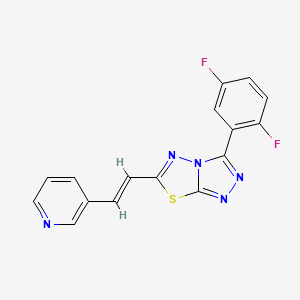 3-[2-[3-(2,5-Difluorophenyl)-[1,2,4]Triazolo[3,4-b][1,3,4]thiadiazol-6-yl]ethenyl]pyridine