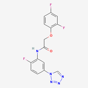 2-(2,4-difluorophenoxy)-N-[2-fluoro-5-(1H-tetrazol-1-yl)phenyl]acetamide