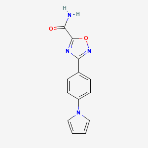 3-[4-(1H-pyrrol-1-yl)phenyl]-1,2,4-oxadiazole-5-carboxamide