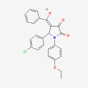 5-(4-chlorophenyl)-1-(4-ethoxyphenyl)-3-hydroxy-4-(phenylcarbonyl)-1,5-dihydro-2H-pyrrol-2-one