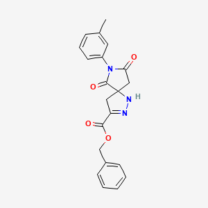 Benzyl 7-(3-methylphenyl)-6,8-dioxo-1,2,7-triazaspiro[4.4]non-2-ene-3-carboxylate