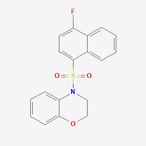 2H-1,4-Benzoxazine, 4-[(4-fluoro-1-naphthalenyl)sulfonyl]-3,4-dihydro-