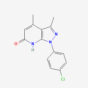 1-(4-chlorophenyl)-3,4-dimethyl-1,7-dihydro-6H-pyrazolo[3,4-b]pyridin-6-one