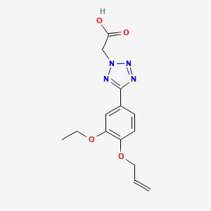 {5-[3-ethoxy-4-(prop-2-en-1-yloxy)phenyl]-2H-tetrazol-2-yl}acetic acid