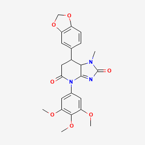 7-(1,3-benzodioxol-5-yl)-1-methyl-4-(3,4,5-trimethoxyphenyl)-7,7a-dihydro-1H-imidazo[4,5-b]pyridine-2,5(4H,6H)-dione