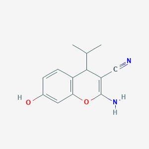 2-amino-7-hydroxy-4-(propan-2-yl)-4H-chromene-3-carbonitrile