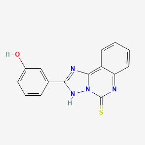 2-(3-hydroxyphenyl)[1,2,4]triazolo[1,5-c]quinazoline-5(6H)-thione