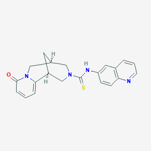 (5S)-8-oxo-N-(quinolin-6-yl)-1,5,6,8-tetrahydro-2H-1,5-methanopyrido[1,2-a][1,5]diazocine-3(4H)-carbothioamide