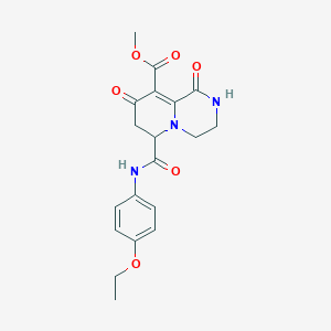 methyl 6-[(4-ethoxyphenyl)carbamoyl]-1,8-dioxo-1,3,4,6,7,8-hexahydro-2H-pyrido[1,2-a]pyrazine-9-carboxylate