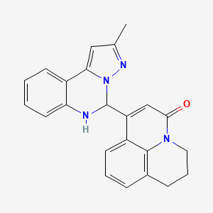 7-(2-methyl-5,6-dihydropyrazolo[1,5-c]quinazolin-5-yl)-2,3-dihydro-1H,5H-pyrido[3,2,1-ij]quinolin-5-one