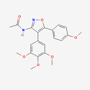 N-[5-(4-methoxyphenyl)-4-(3,4,5-trimethoxyphenyl)-1,2-oxazol-3-yl]acetamide