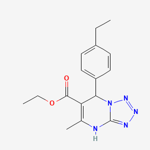 Ethyl 7-(4-ethylphenyl)-5-methyl-4,7-dihydrotetrazolo[1,5-a]pyrimidine-6-carboxylate