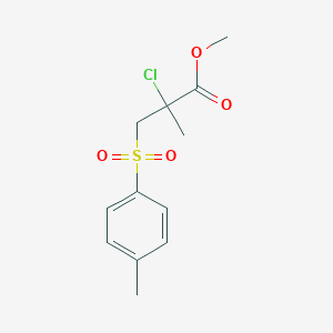 Methyl 2-chloro-2-methyl-3-[(4-methylphenyl)sulfonyl]propanoate