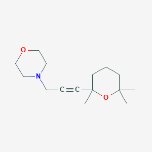 4-[3-(2,6,6-trimethyltetrahydro-2H-pyran-2-yl)prop-2-yn-1-yl]morpholine