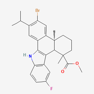 Methyl (1R,4AS)-6-bromo-12-fluoro-7-isopropyl-1,4A-dimethyl-2,3,4,4A,9,13C-hexahydro-1H-dibenzo[A,C]carbazole-1-carboxylate