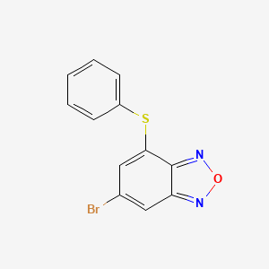 molecular formula C12H7BrN2OS B11057539 6-Bromo-4-(phenylsulfanyl)-2,1,3-benzoxadiazole 