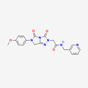 2-[6-(4-methoxyphenyl)-3,5-dioxo-6,7-dihydro-3H-imidazo[5,1-c][1,2,4]triazol-2(5H)-yl]-N-(pyridin-3-ylmethyl)acetamide