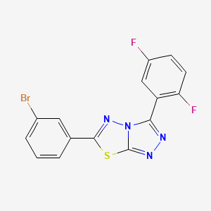 6-(3-Bromophenyl)-3-(2,5-difluorophenyl)[1,2,4]triazolo[3,4-b][1,3,4]thiadiazole