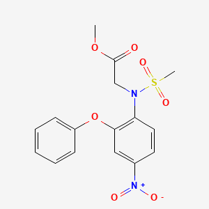 Methyl 2-[(methylsulfonyl)-4-nitro-2-phenoxyanilino]acetate