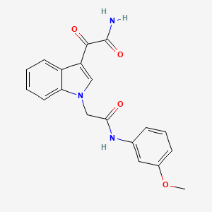 2-{3-[amino(oxo)acetyl]-1H-indol-1-yl}-N-(3-methoxyphenyl)acetamide