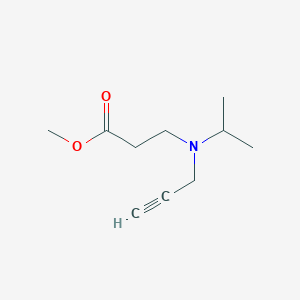 molecular formula C10H17NO2 B11057674 Methyl 3-[isopropyl(2-propynyl)amino]propanoate 